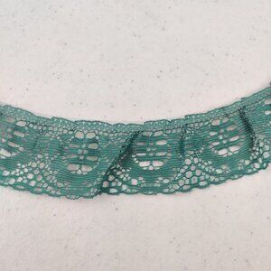 Vintage Lace Trim St. Louis Trimming 30 yards + 32" Green 1.5" wide
